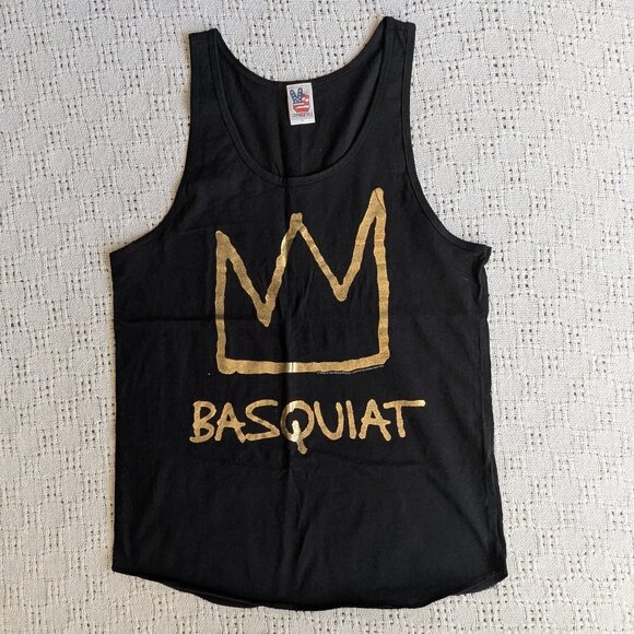 Vintage JUNK FOOD Basquiat Men Women Unisex  Muscle Shirt Size L Tank top - Picture 1 of 5